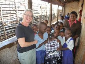 Vicki and St. Lazarus School Kids