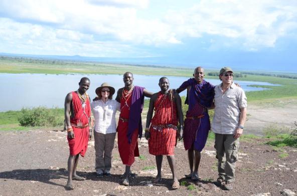 Sharon & Bob with Maasai